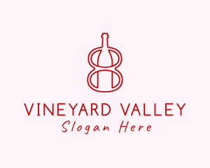 Winery - Wine Bottle Winery logo design