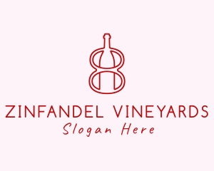 Wine Bottle Winery logo design