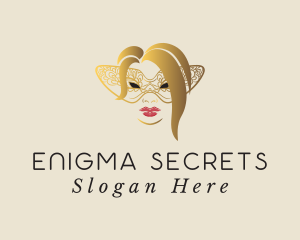 Masquerade Mystery Lady logo design