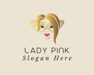 Masquerade Mystery Lady logo design