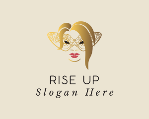 Masquerade Mystery Lady logo design