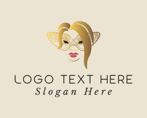 Mask - Masquerade Mystery Lady logo design