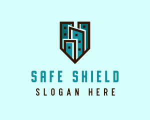 Real Estate City Shield logo design