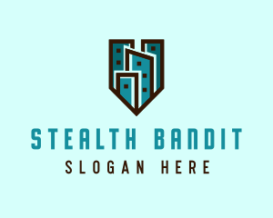 Real Estate City Shield logo design