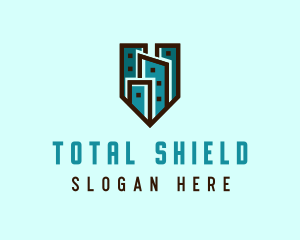 Real Estate City Shield logo design