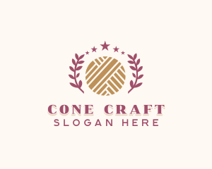 Yarn Textile Weaving logo design