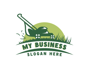 Yard - Landscaping Mower Grass Cutting logo design