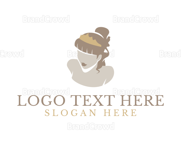 Beauty Crown Woman Logo