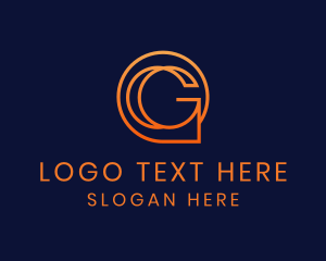Speech Chat Communications Letter G logo design