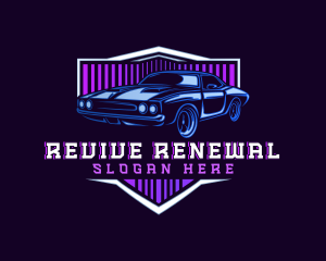 Restoration - Automotive Muscle Car logo design