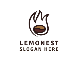 Latte - Fire Coffee Bean Roaster logo design