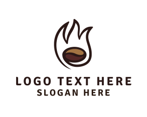 Fire Coffee Bean Roaster Logo