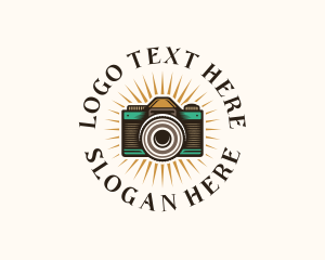 Imaging - Creative Camera Lens logo design