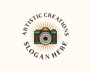 Creative Camera Lens logo design