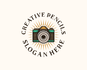 Creative Camera Lens logo design