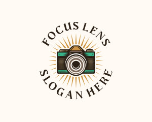 Creative Camera Lens logo design