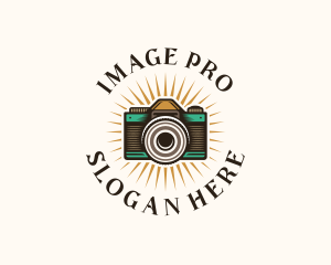 Imaging - Creative Camera Lens logo design