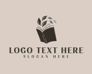 Editorial - School Leaf Book logo design