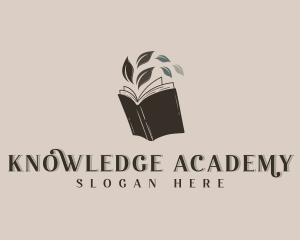 School - School Leaf Book logo design