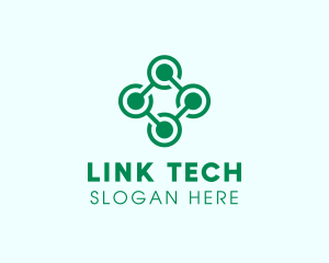 Business Tech Link Circuit logo design