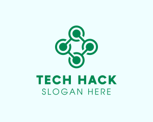 Business Tech Link Circuit logo design