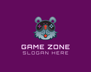 Player - Joystick Bear Gaming logo design