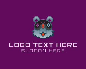 Pubg - Joystick Bear Gaming logo design