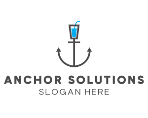 Anchor - Marine Anchor Drink logo design
