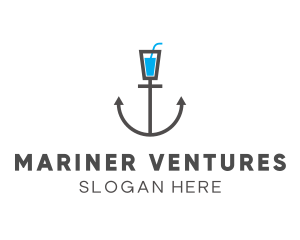 Marine Anchor Drink logo design