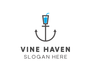 Marine Anchor Drink logo design