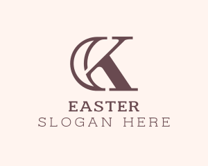 Elegant Letter CK Monogram Logo