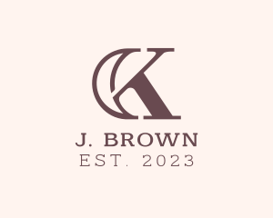 Woodworker - Elegant Letter CK Monogram logo design