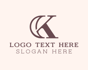 Elegant Letter CK Monogram Logo