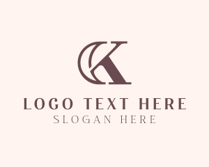 Carpentry - Elegant Letter CK Monogram logo design