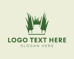 Lawn - Yard Lawn Mower logo design