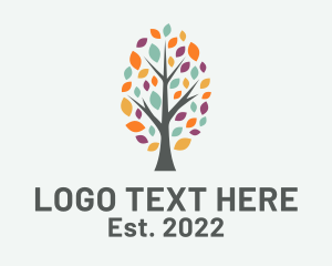 Arborist - Colorful Eco Tree logo design