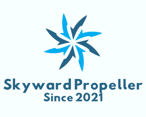 Wind Turbine Propeller  logo design