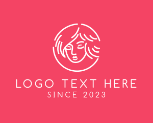 Girl - Pretty Teen Salon logo design