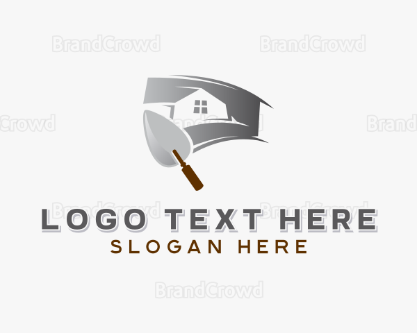 Plastering Home Improvement Logo