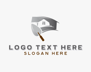 Maintenance - Plastering Home Improvement logo design