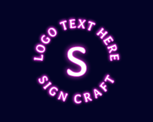 Generic Neon Futuristic logo design