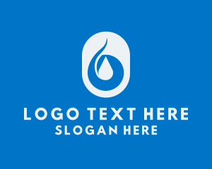 Water Treatment - Simple Water Droplet logo design