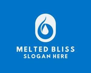 Simple Water Droplet logo design