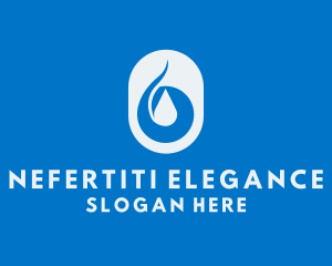 Simple Water Droplet logo design