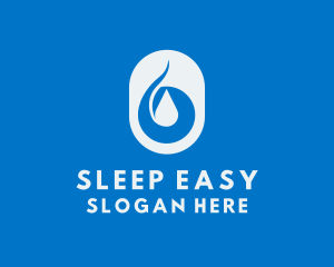 Simple Water Droplet logo design