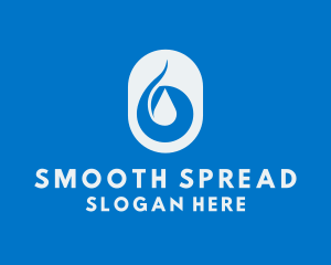 Simple Water Droplet logo design