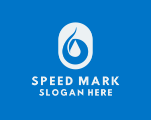 Simple Water Droplet logo design