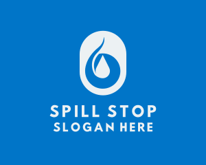 Simple Water Droplet logo design