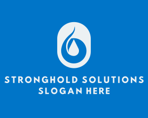 Simple Water Droplet logo design