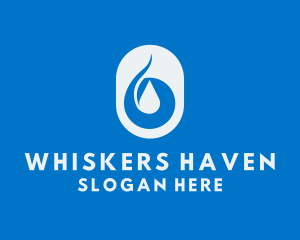 Simple Water Droplet logo design